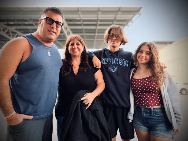 Nicole and Jay with Gianna and Matt